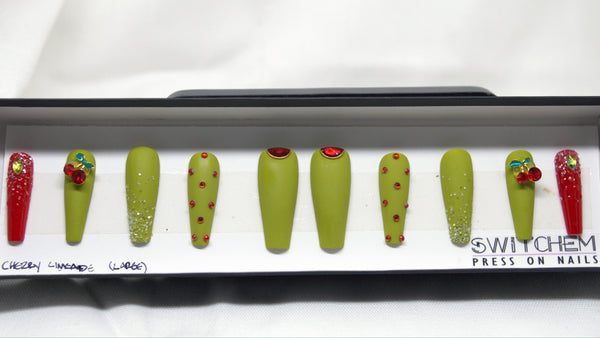 CHERRY LIMEADE SWITCHEM PRESS ON NAILS