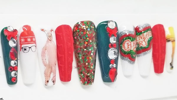 CHRISTMAS MOVIE SWITCHEM PRESS ON NAILS