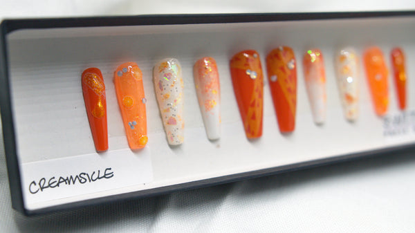 CREAMSICLE SWITCHEM PRESS ON NAILS