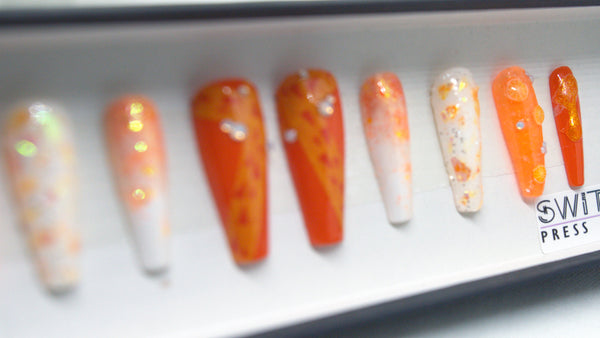 CREAMSICLE SWITCHEM PRESS ON NAILS