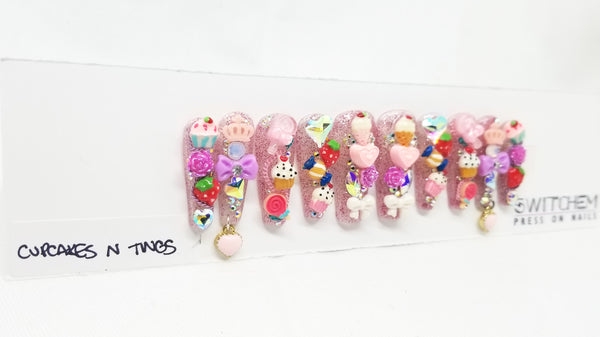 CUPCAKES N TINGS SWITCHEM PRESS ON NAILS