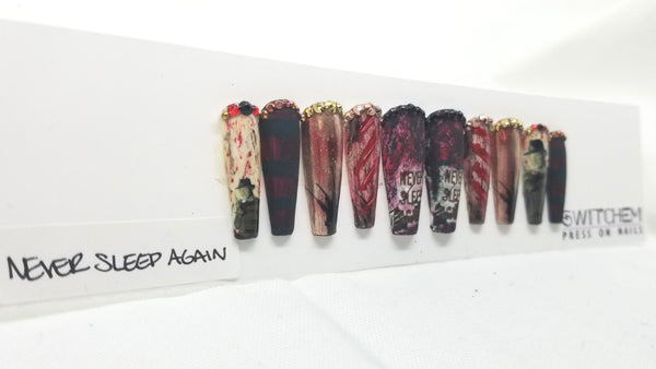 NEVER SLEEP AGAIN SWITCHEM PRESS ON NAILS