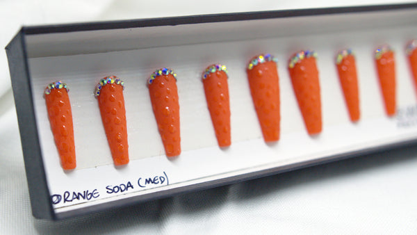 ORANGE SODA SWITCHEM PRESS ON NAILS