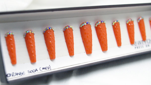 ORANGE SODA SWITCHEM PRESS ON NAILS