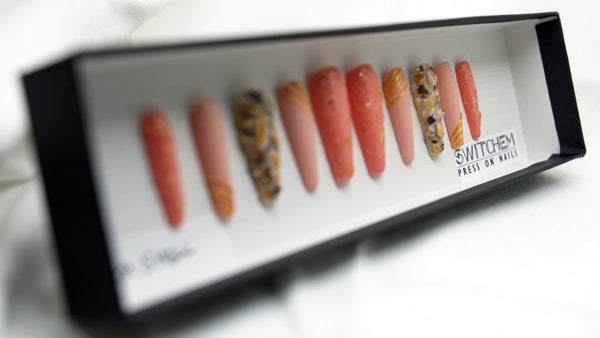 PEACH SHELL SWITCHEM PRESS ON NAILS