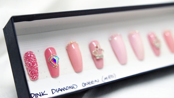 PINK DIAMOND QUEEN SWITCHEM PRESS ON NAILS