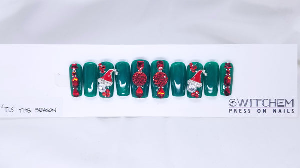 TIS THE SEASON SWITCHEM PRESS ON NAILS