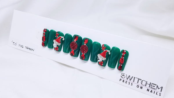 TIS THE SEASON SWITCHEM PRESS ON NAILS