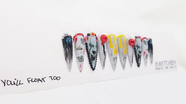 YOU'LL FLOAT TOO SWITCHEM PRESS ON NAILS