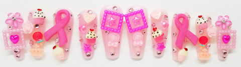 PINK THINGS SWITCHEM PRESS ON NAILS